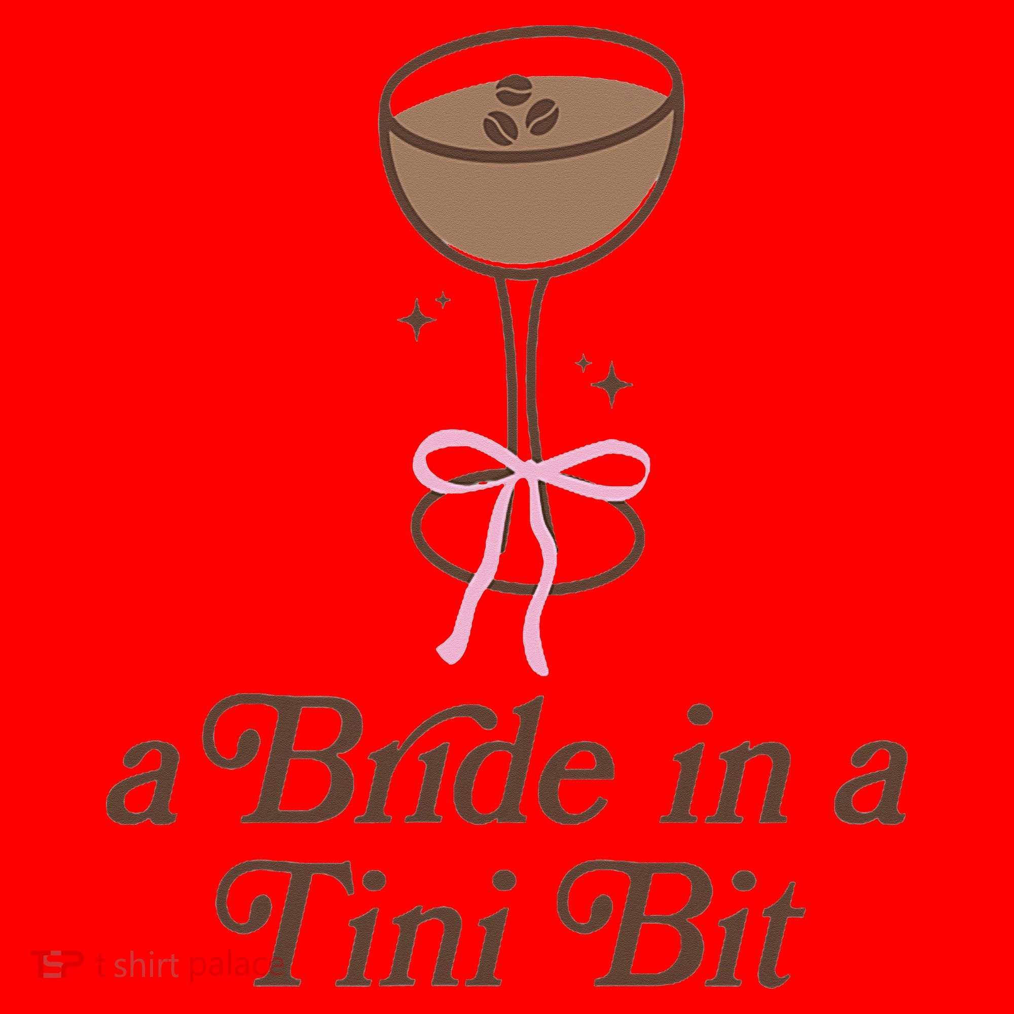 A Bride In A Tini Bit Cocktail Bow Coquette Bachelorette Santa Hat
