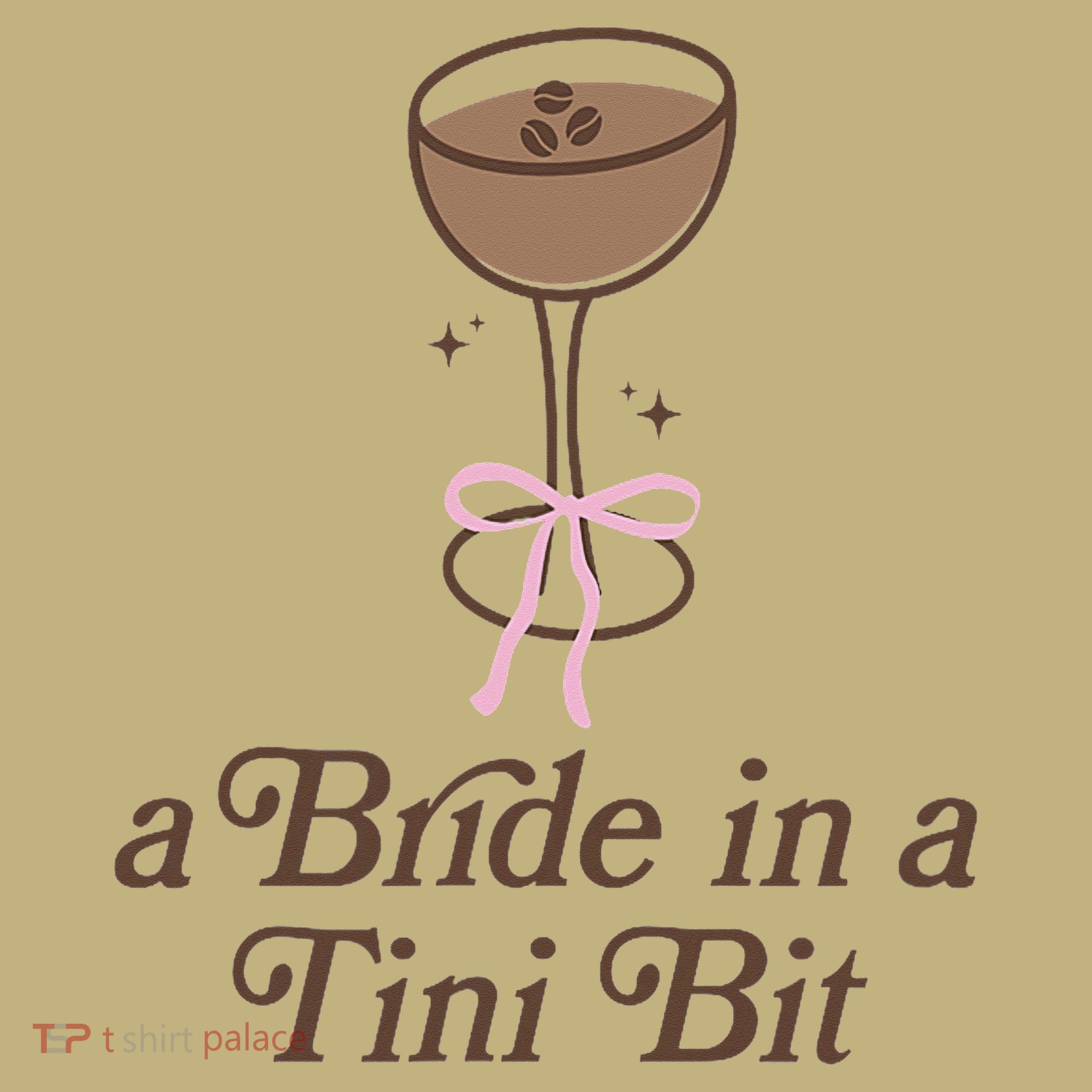A Bride In A Tini Bit Cocktail Bow Coquette Bachelorette Sweatshirt