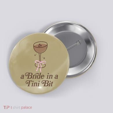 A Bride In A Tini Bit Cocktail Bow Coquette Bachelorette Button