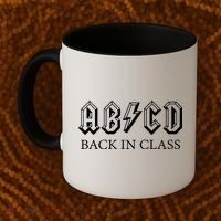 ABCD Back In Class Back To School Funny Teacher Coffee Mug thumb 2