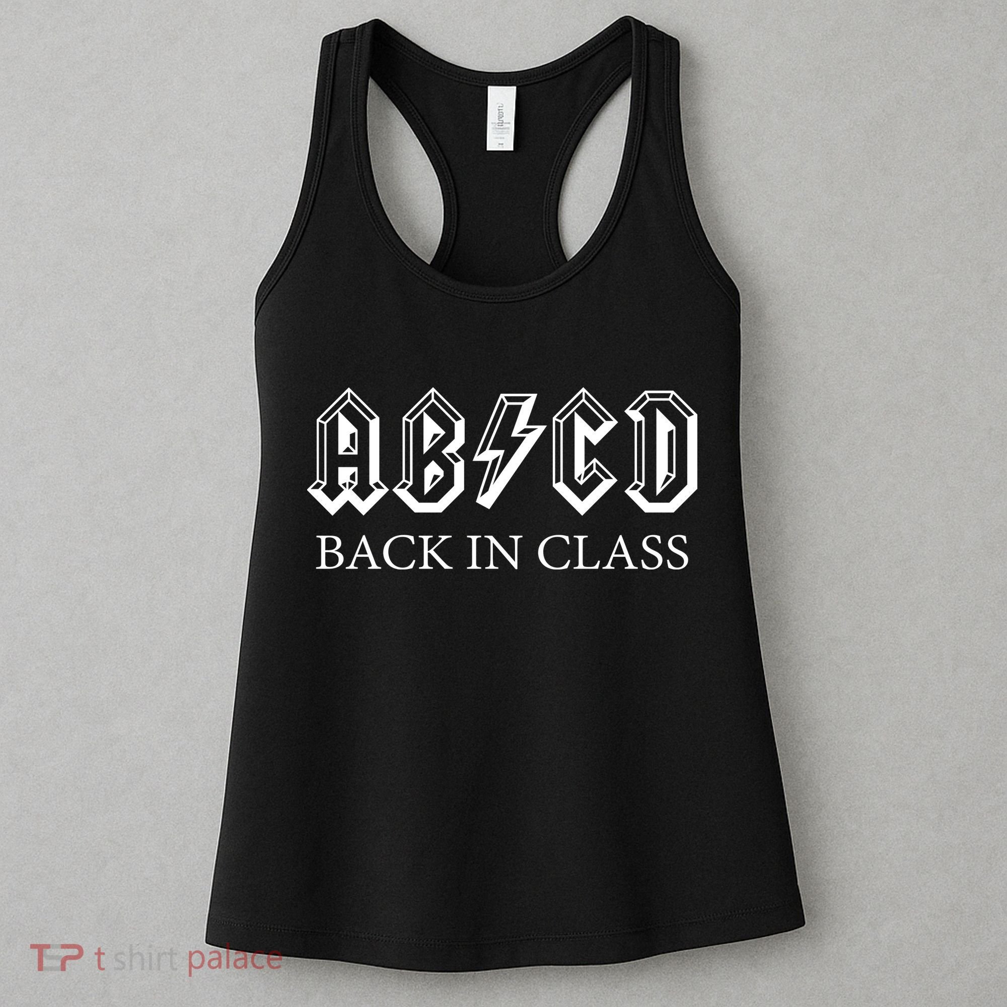 ABCD Back In Class Back To School Funny Teacher Women's Tank Top