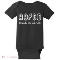 ABCD Back In Class Back To School Funny Teacher Baby Bodysuit thumb 0