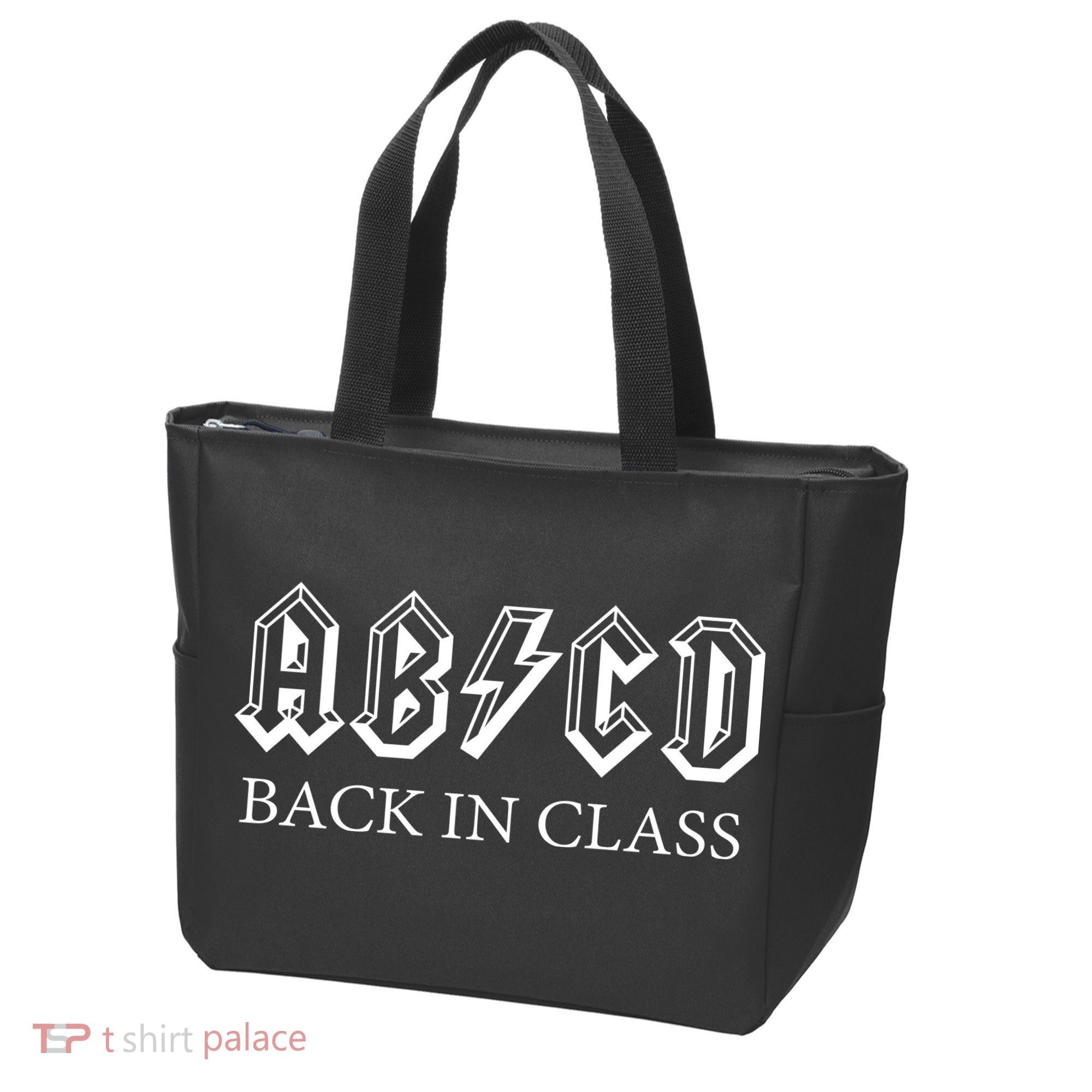ABCD Back In Class Back To School Funny Teacher Tote Bag