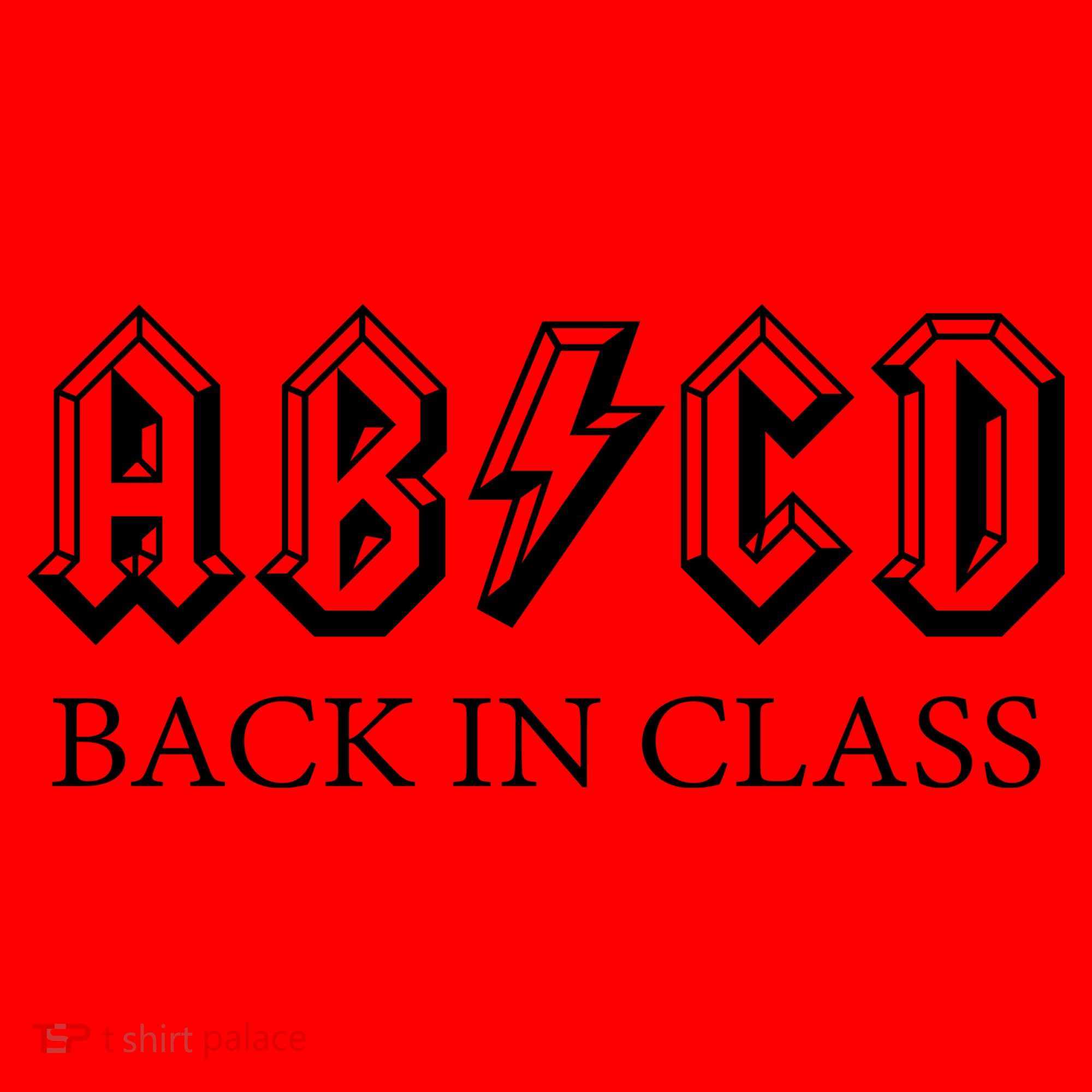 ABCD Back In Class Back To School Funny Teacher Santa Hat