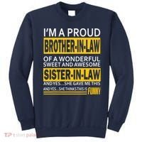 A Brother In Law Awesome Sister In Law Sweatshirt thumb 0