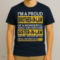 A Brother In Law Awesome Sister In Law T-Shirt thumb 3