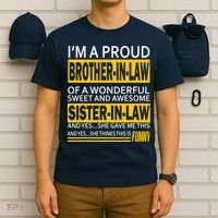 A Brother In Law Awesome Sister In Law T-Shirt thumb 6