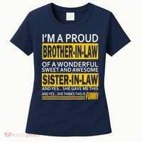 A Brother In Law Awesome Sister In Law Women's T-Shirt thumb 0
