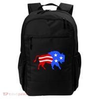 American Bison Illustration Backpack thumb 0