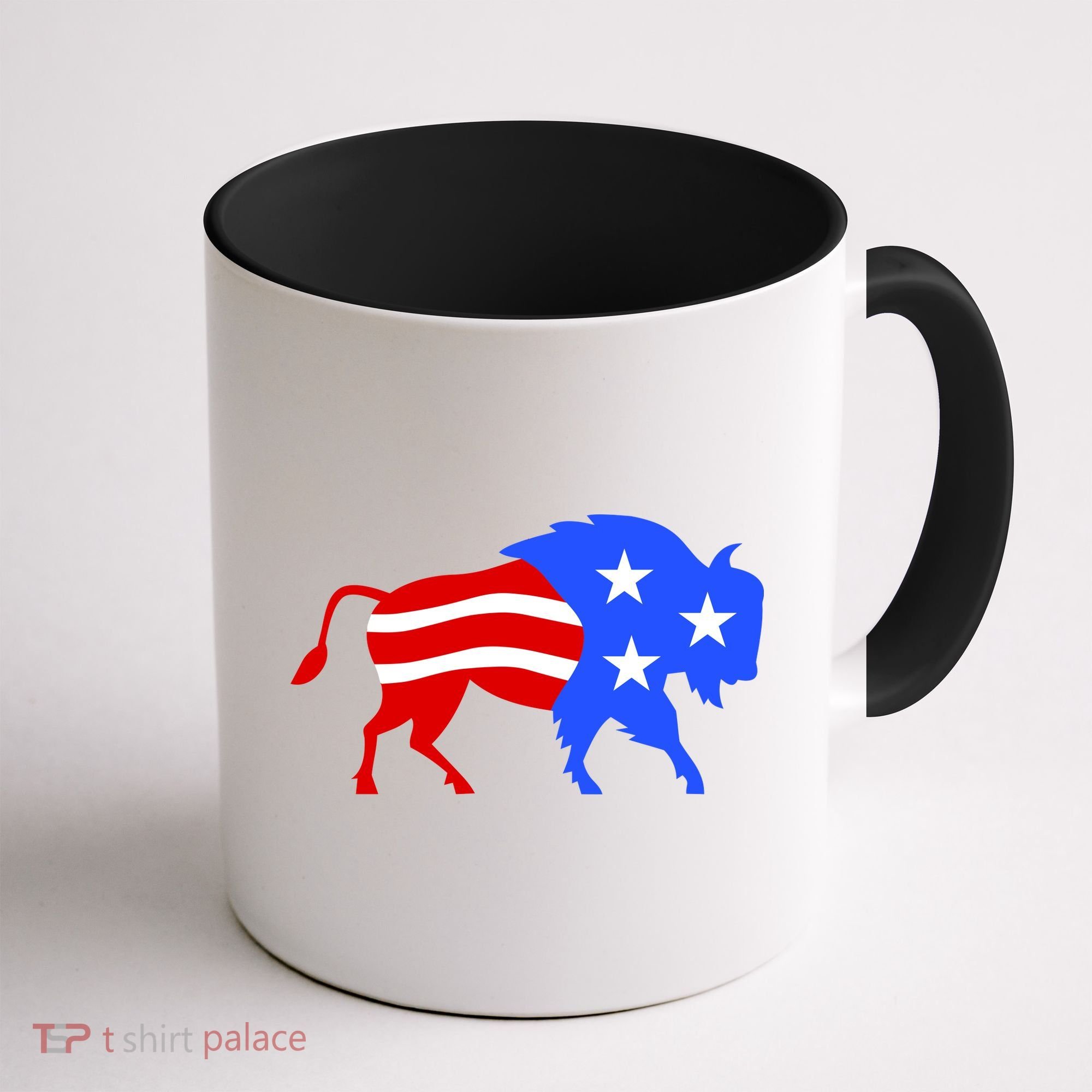 American Bison Illustration Coffee Mug