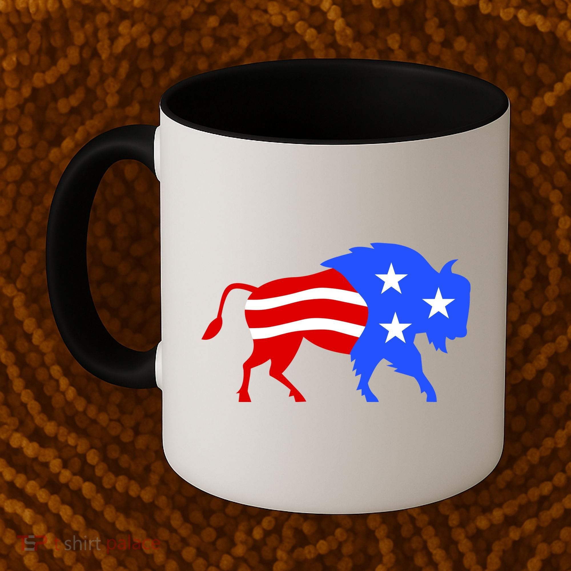 American Bison Illustration Coffee Mug