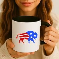 American Bison Illustration Coffee Mug thumb 3