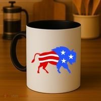 American Bison Illustration Coffee Mug thumb 4