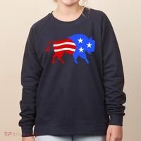American Bison Illustration Women's Sweatshirt thumb 0