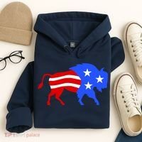 American Bison Illustration Hoodie thumb 4