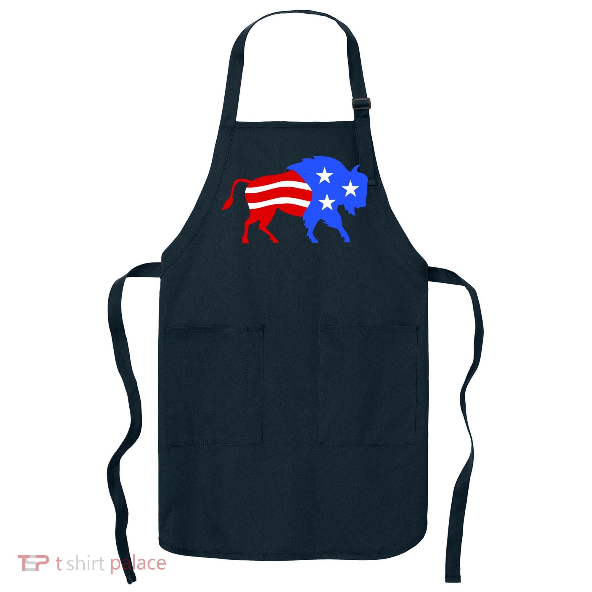 American Bison Illustration Apron