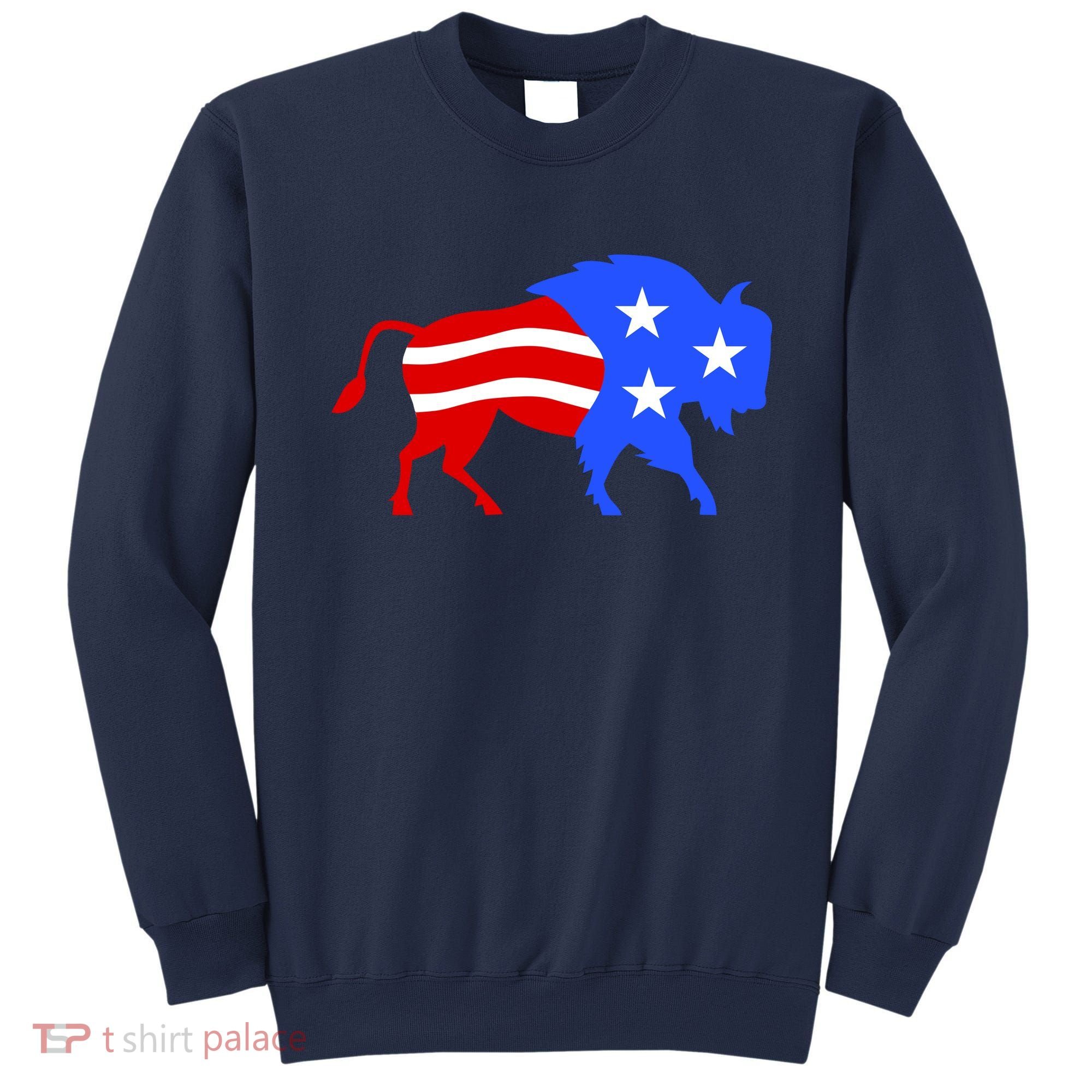American Bison Illustration Sweatshirt