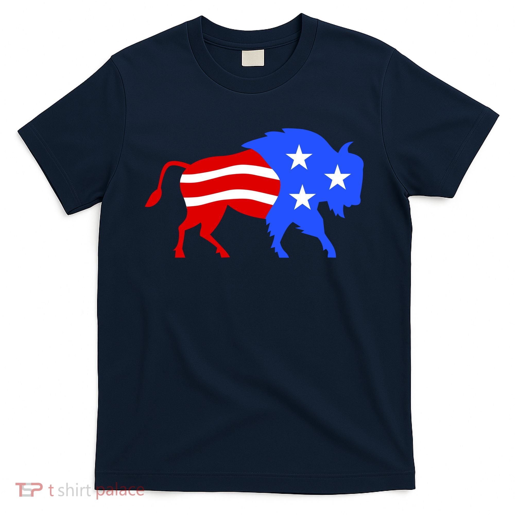 American Bison Illustration T-Shirt