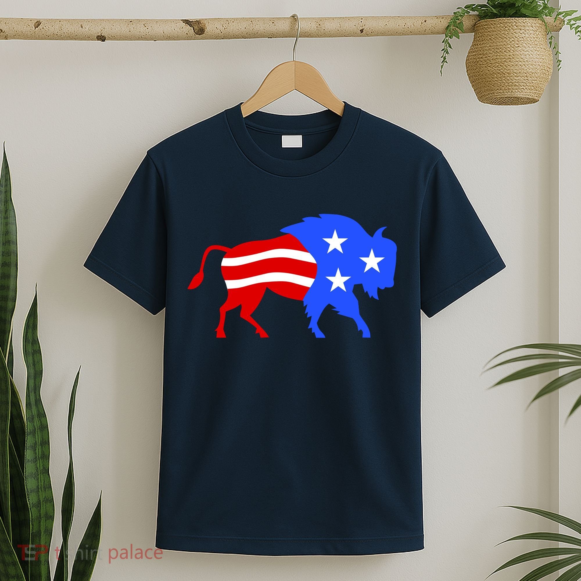 American Bison Illustration T-Shirt