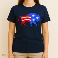 American Bison Illustration T-Shirt thumb 4