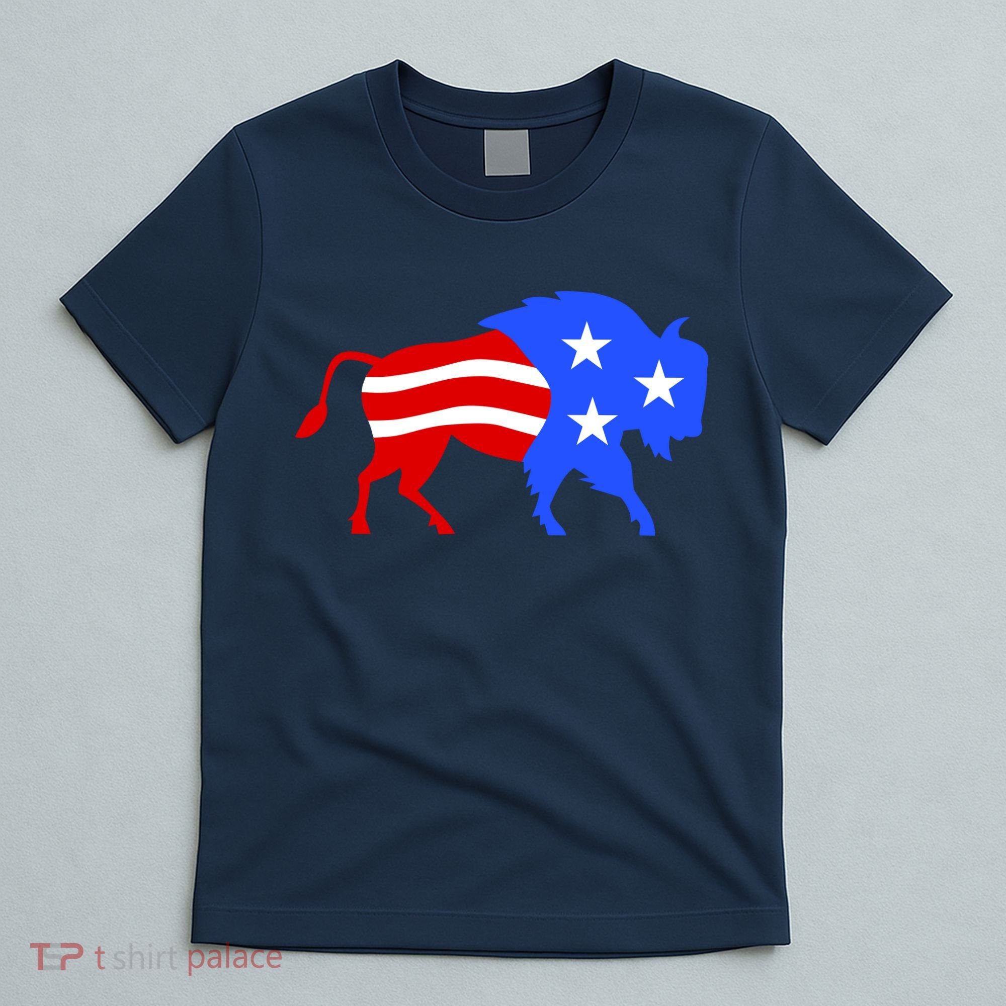 American Bison Illustration T-Shirt