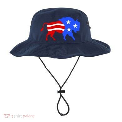American Bison Illustration Bucket Hat