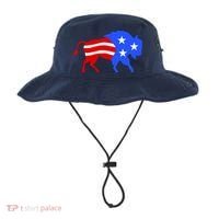 American Bison Illustration Bucket Hat thumb 0