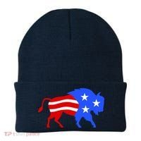 American Bison Illustration Beanie thumb 0