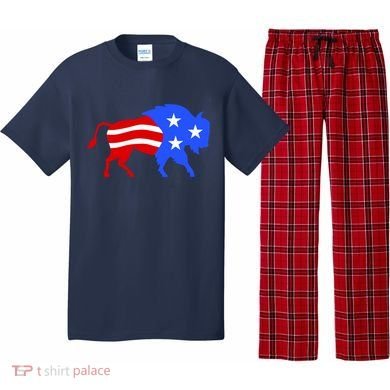 American Bison Illustration Pajama Set