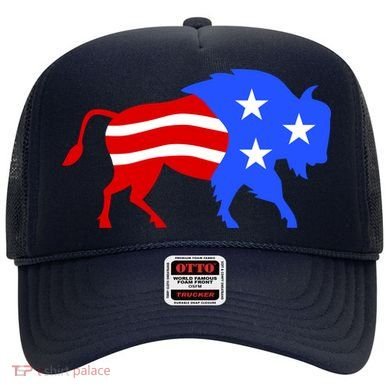 American Bison Illustration Hat