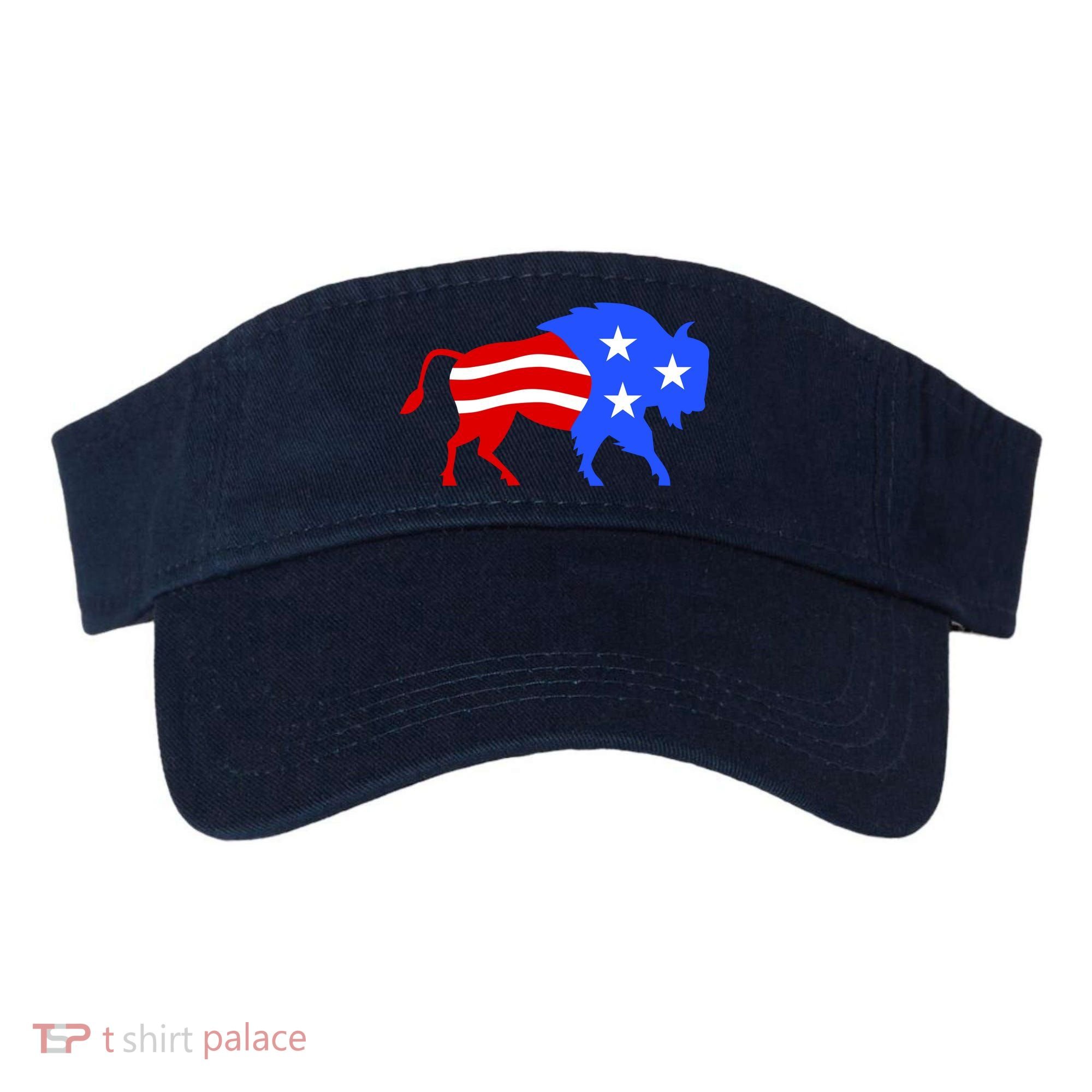American Bison Illustration Visor