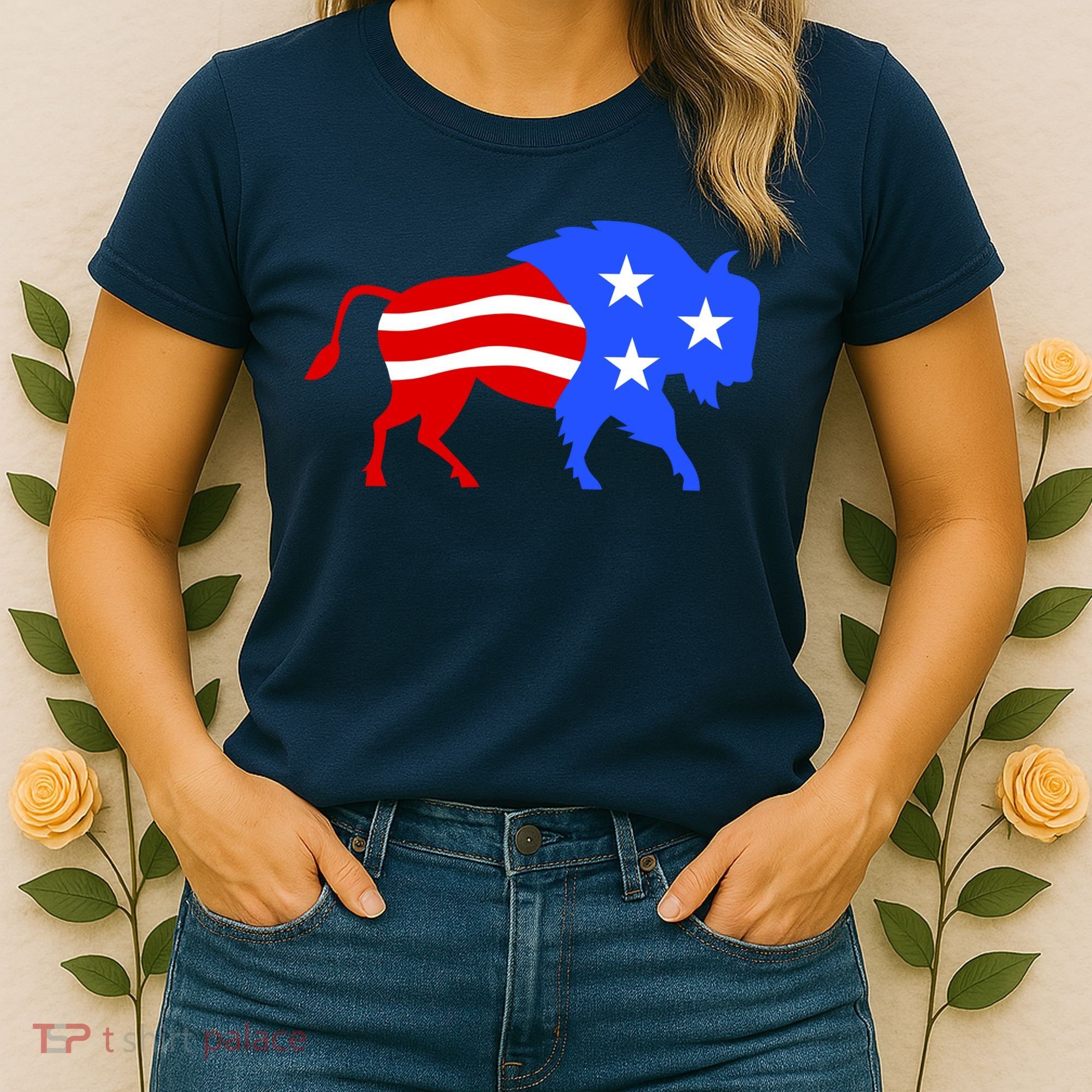 American Bison Illustration Women's T-Shirt