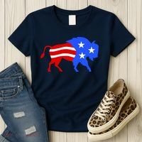 American Bison Illustration Women's T-Shirt thumb 3
