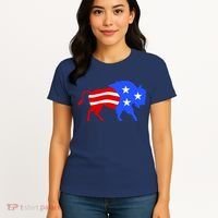 American Bison Illustration Women's T-Shirt thumb 4