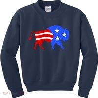 American Bison Illustration Kids Sweatshirt thumb 0
