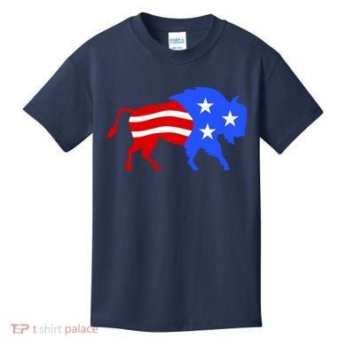 American Bison Illustration Kids T-Shirt