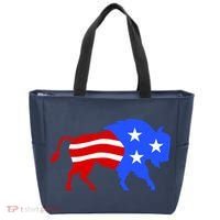 American Bison Illustration Tote Bag thumb 0