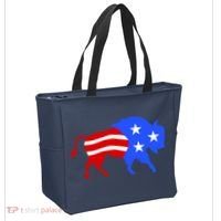American Bison Illustration Tote Bag thumb 2