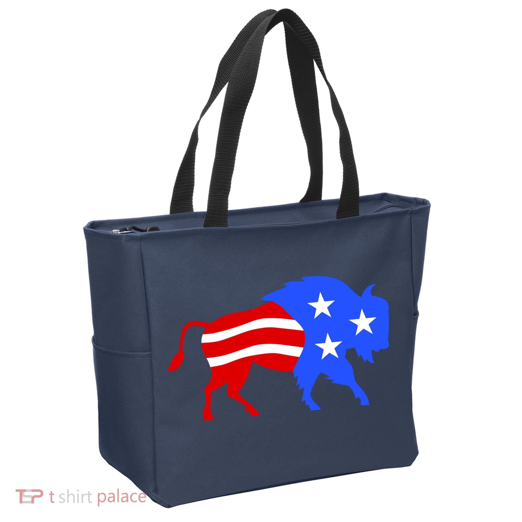 American Bison Illustration Tote Bag