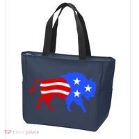 American Bison Illustration Tote Bag thumb 3