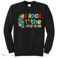 Autism Brain I Rock The Spectrum Awareness Sweatshirt thumb 0