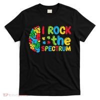Autism Brain I Rock The Spectrum Awareness T-Shirt thumb 0