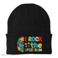 Autism Brain I Rock The Spectrum Awareness Beanie thumb 0