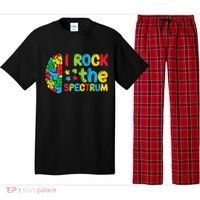 Autism Brain I Rock The Spectrum Awareness Pajama Set thumb 0