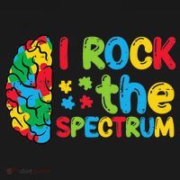 Autism Brain I Rock The Spectrum Awareness Women's Hoodie thumb 2
