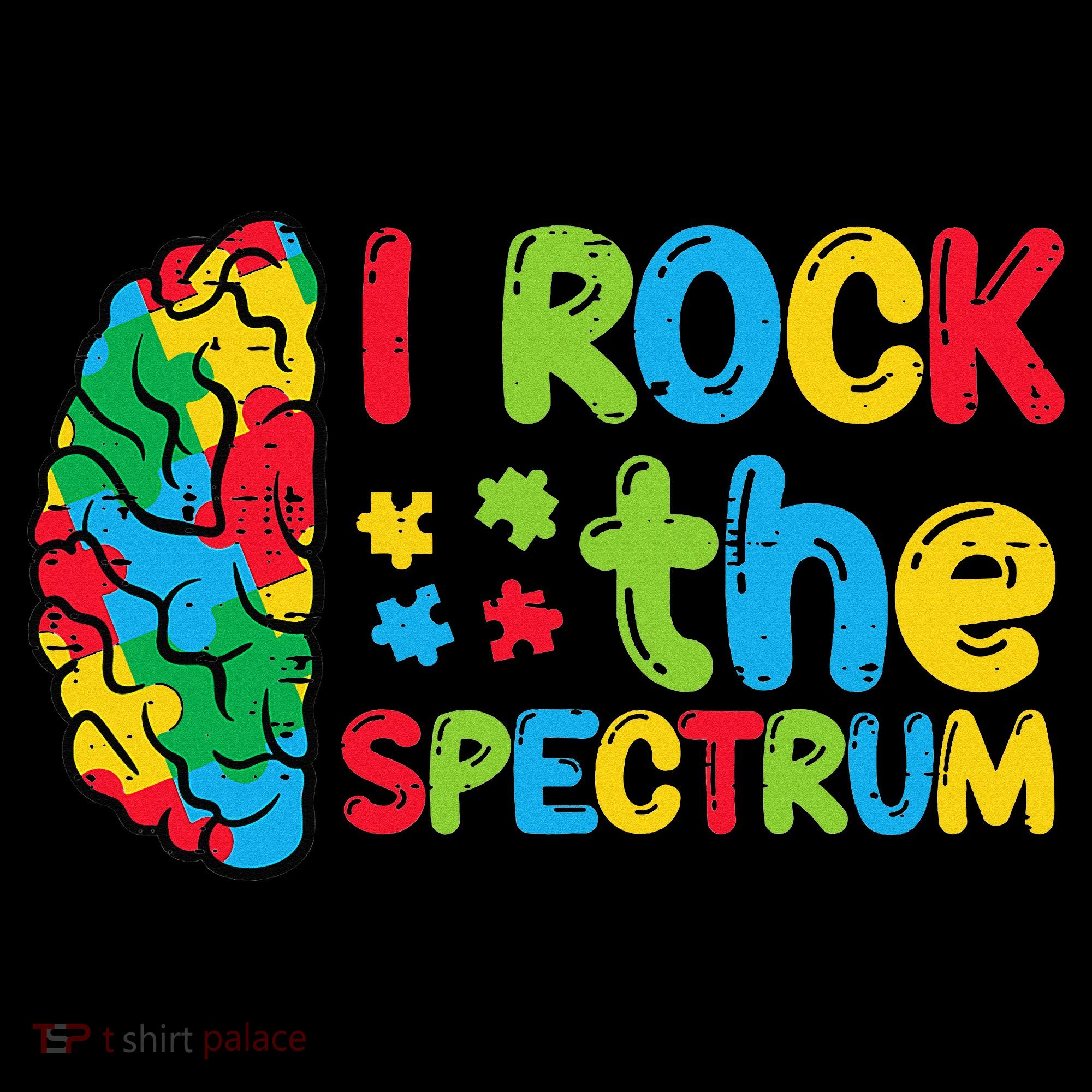 Autism Brain I Rock The Spectrum Awareness Women's Hoodie