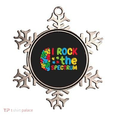 Autism Brain I Rock The Spectrum Awareness Ornament
