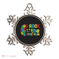 Autism Brain I Rock The Spectrum Awareness Ornament thumb 0