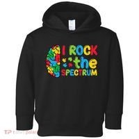 Autism Brain I Rock The Spectrum Awareness Toddler Hoodie thumb 0