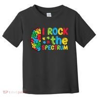 Autism Brain I Rock The Spectrum Awareness Toddler T-Shirt thumb 0